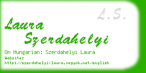 laura szerdahelyi business card